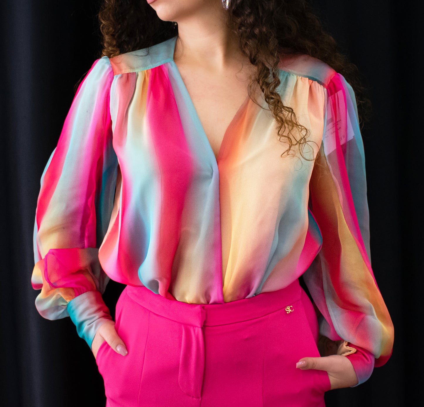 Blusa body, multicolore - Sarah Chole