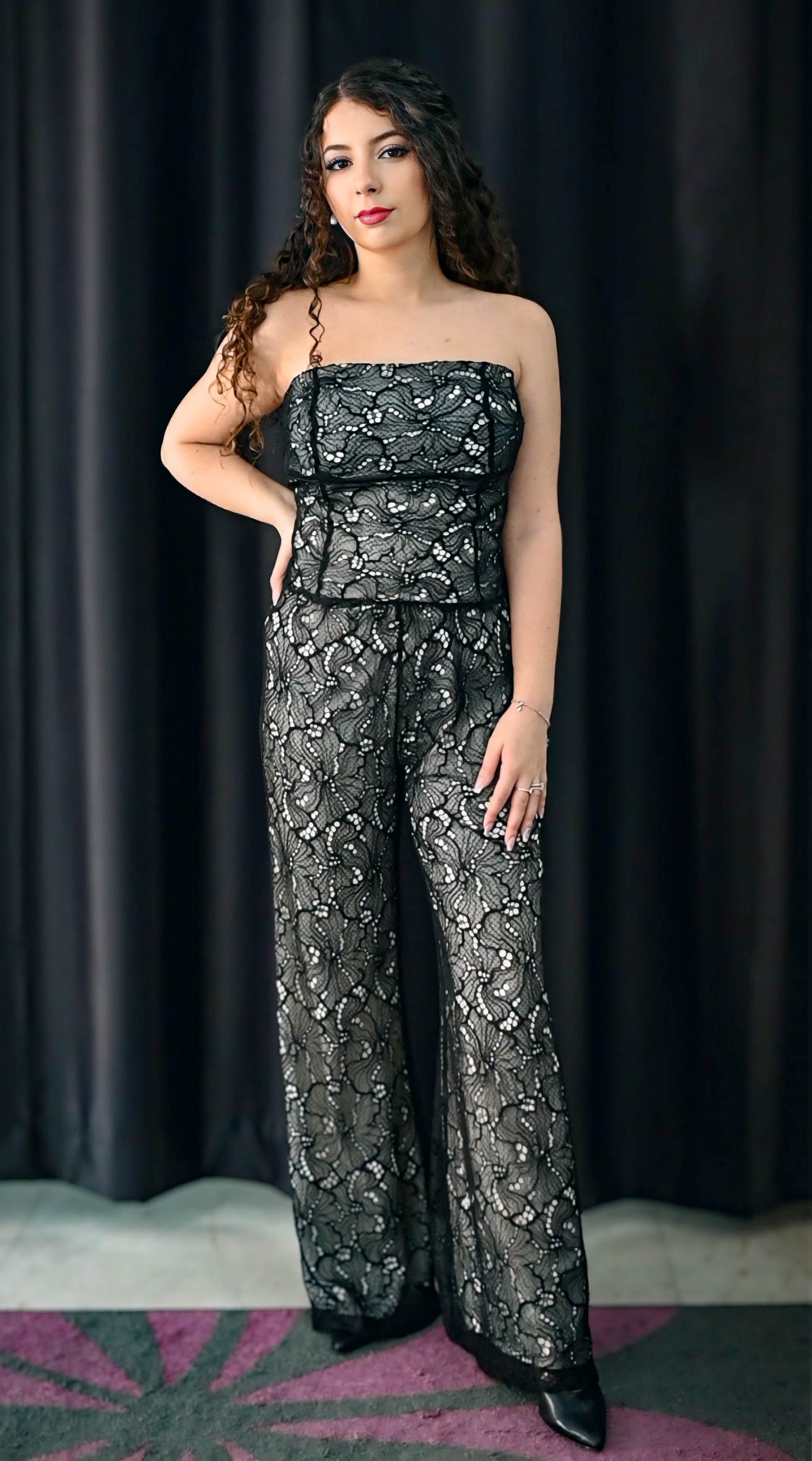 Pantaloni pizzo nero - Operà